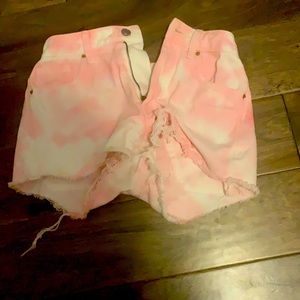 Tie dye pink pacsun shorts